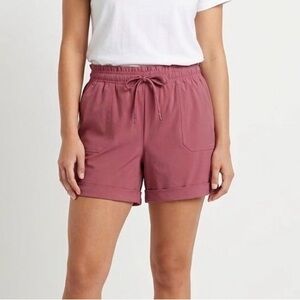 Sanding High Waist paperbag Shorts for Women
